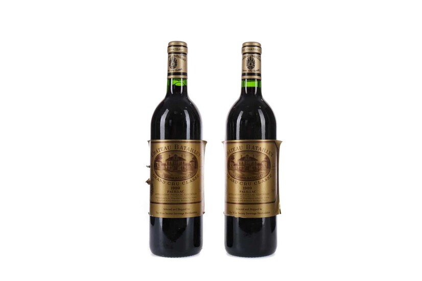 TWO BOTTLES OF CHATEAU BATAILLEY 1989