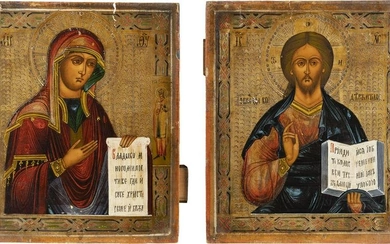 TWO ICONS FROM A DEISIS: CHRIST PANTOKRATOR AND THE MOTHER