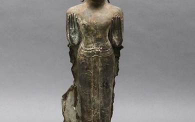 Thai Bronze Figure Of Standing Gautama Buddha
