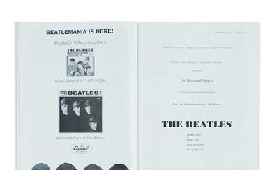 The Beatles: Carnegie Hall Concert Program