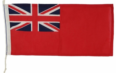 The Sledging Flag flown daily from Pen Hadow's tent in 2003 Sledge Flag, in the form of a Red...