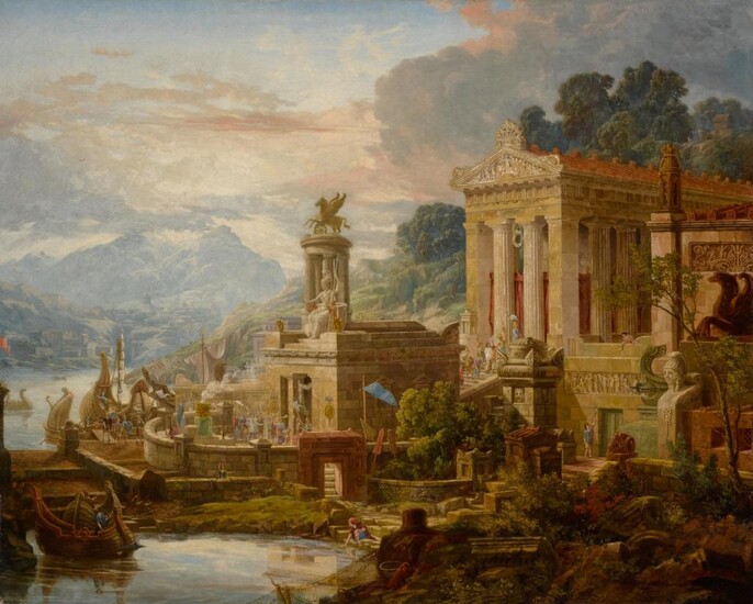 The landing place to a Temple of Victory through the Gate of Minerva, Joseph Michael Gandy, A.R.A.