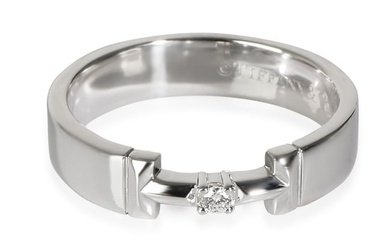 Tiffany & Co. T Diamond Ring in 18K White Gold F-G VS 0.02 CTW
