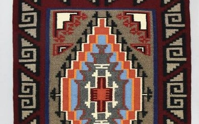 Tullimen Whitehair Navajo Hand Woven Rug, Teec Nos Pos