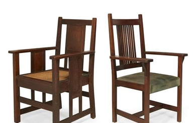 Two Arts & Crafts armchairs, Early 20th century