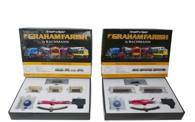 Two Graham Farish by Bachman N gauge 'Ready to run' sets, co...