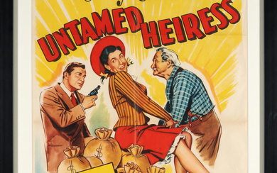 Untamed Heiress Vintage Poster United States, 1954