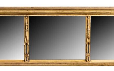 Unusual Gilded Regency Style Mirror
