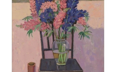 VLADIMIR LUNEVSKI (b.1949) 'Still life with flowers' 2008, o...