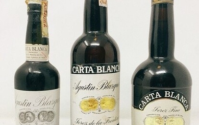 Vertical de Agustín Blázquez "Carta Blanca"; Amontillado Fino Macharnudo (0.5L) & Fino x 2 - Jerez - 3 Bottles (0.75L)