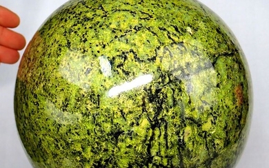 Very Rare A +++ Serpentine Sphere, From Pakistan - 210×210×210 mm - 13898 g