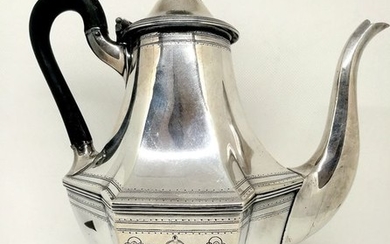 Victorian Silver Coffee Pot - .925 silver - John Samuel Hunt - England - 1847