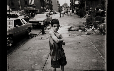 Vincent Cianni (born 1952) Two Photographs, including: Young Homeboy, Bedford Avenue, Williamsburg, Brooklyn 1995, printed 1997. Signed, titled, dated, numbered '1/25,' and annotated in pencil on the verso. Gelatin silver print from Polaroid negative...