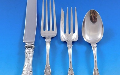 Violet by Whiting-Gorham Sterling Silver Flatware Set For 8 Service 34 pieces