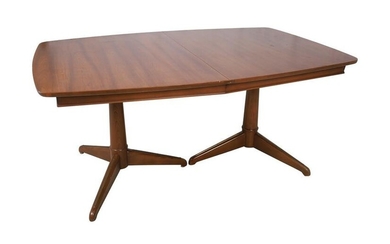 Walnut Double Pedestal Dining Table