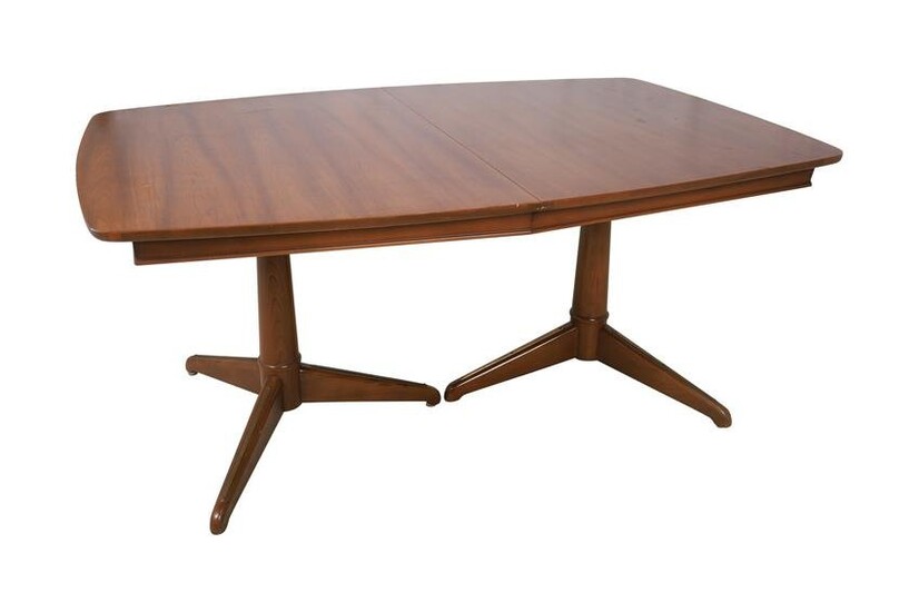 Walnut Double Pedestal Dining Table