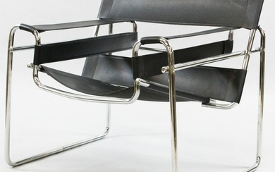 Wassily black leather arm chair