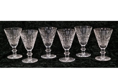Waterford Crystal Tramore set of six red wine/claret glasses...