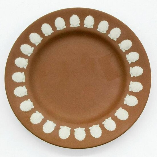 Wedgwood Taupe Jasperware, Seashell Plate