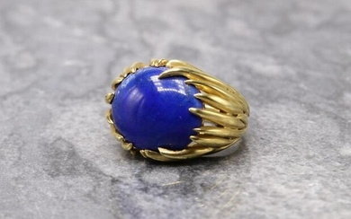 Wesley Emmons 18KY Gold Lapis Ring