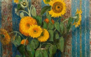 William Samuel Horton (American, 1865-1936) Sunflowers