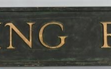 Wooden RR Waiting Room Sign