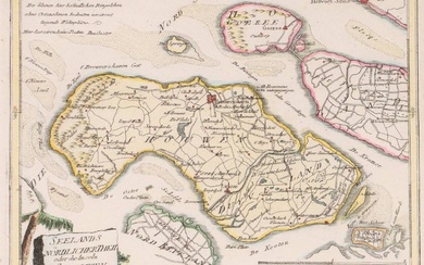[Zélande]. "Seelands nördlicher Theil oder die Inseln Schouwen und Duyveland". Carte engr. manuscrite, cart. déc.,...