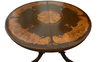pregiato tavolo olandese allungabile ricco intarsio legno massello - Table - Dutch - Hardwood