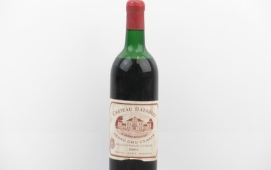 1 bottle of Chateau Batailley 1961 Pauillac (ms, slight...