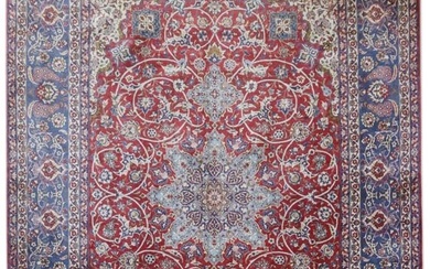10 x 15 Red Persian Isfahan Rug
