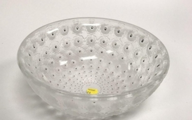 Lalique Nemours Frosted Glass Bowl