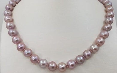 10x11mm Round Edison Freshwater pearls - Necklace