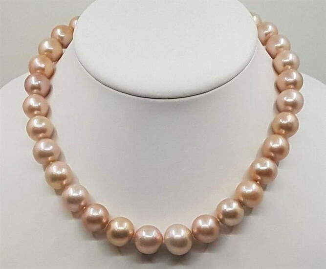 12x14.5mm Beautiful Colour Edison Pearls - Necklace