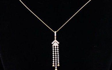 14K Yellow Gold and 0.50ctw Diamond 20" Necklace