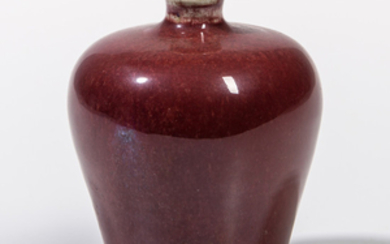 Small Flambe-glazed Meiping -shape Bottle