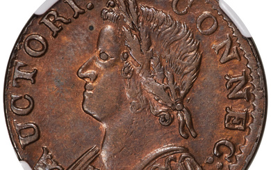 1786 Connecticut Copper, M. 5.4-G, MS, BN