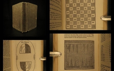 1864 Hoyle’s GAMES Cards Poker Gambling CHESS Tennis
