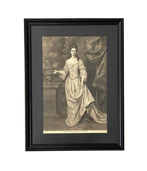 18th Century Print "The Rt Hon the Countess of