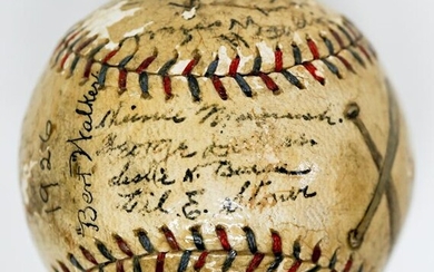 1926 Detroit Tigers Signed Ball with Ty Cobb