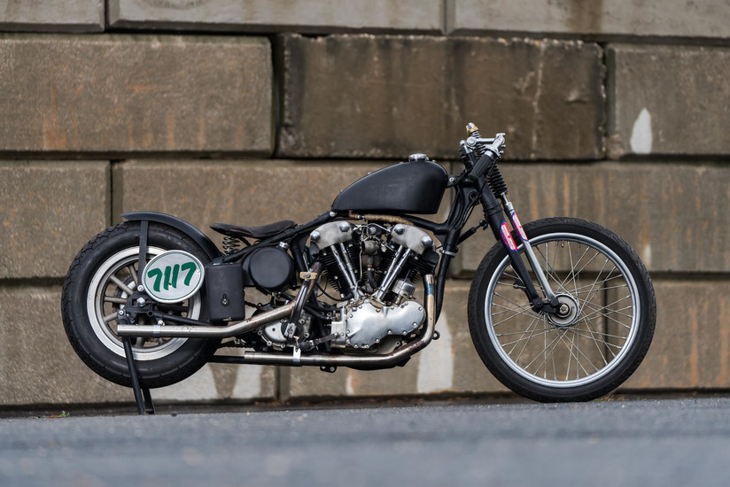 1946 Harley-Davidson 68ci Knucklehead Land Speed Racing Motorcycle