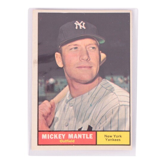 1961 Mickey Mantle Topps #300 New York Yankees Baseball Card