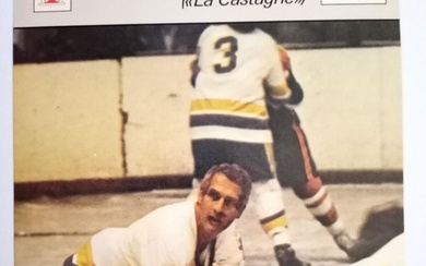 1978 Paul Newman Charleston Chiefs Slap Shot French Sportscaster Hockey...
