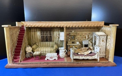 19th Century Dollhouse with Accessories