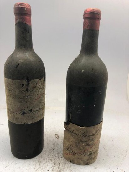 2 bottles Château GRUAUD-LAROSE, 2° cru Saint-Julien 1928...