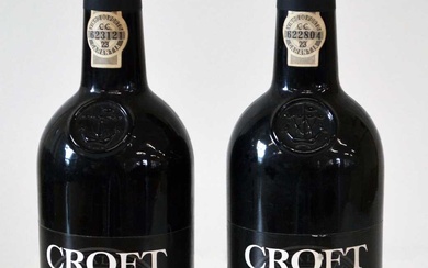 2 bottles Croft Vintage Port 1982