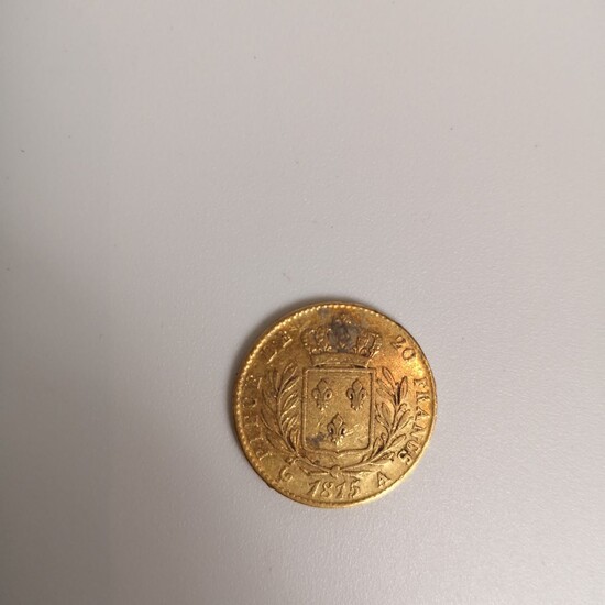 20 francs or, Louis XVIII, 1815 A - Lot 55 - Paris Enchères - Collin du Bocage
