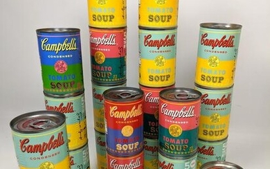 22pcs ANDY WARHOL Campbell's Tomato Soup Cans. Recent L
