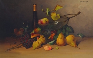 Alexander Makowitzki, 1863-1924, still life with fruit...