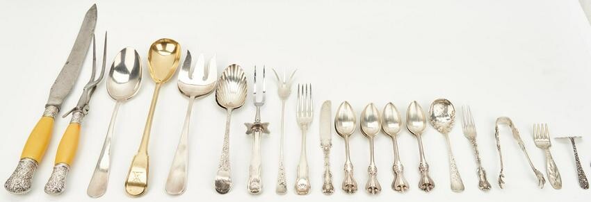 27 pcs flatware incl. gilt-silver platter spoon