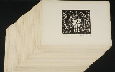 37 Othon Friesz Adam and Eve Woodblock Prints